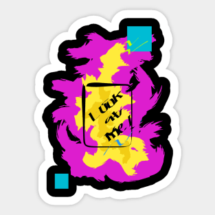 Look at me Sticker